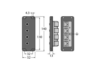 Turck BIC-84 Клеммы, сжимы, разъемы