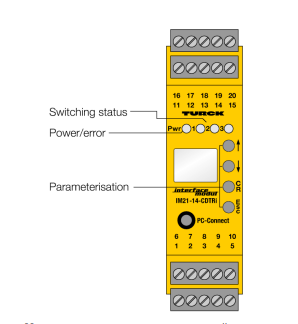 Монитор скорости вращения TURCK IM21-14 Барьеры искрозащиты