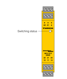 Соединение реле-одноканальный релейный коммутатор TURCK IM73-12 Барьеры искрозащиты
