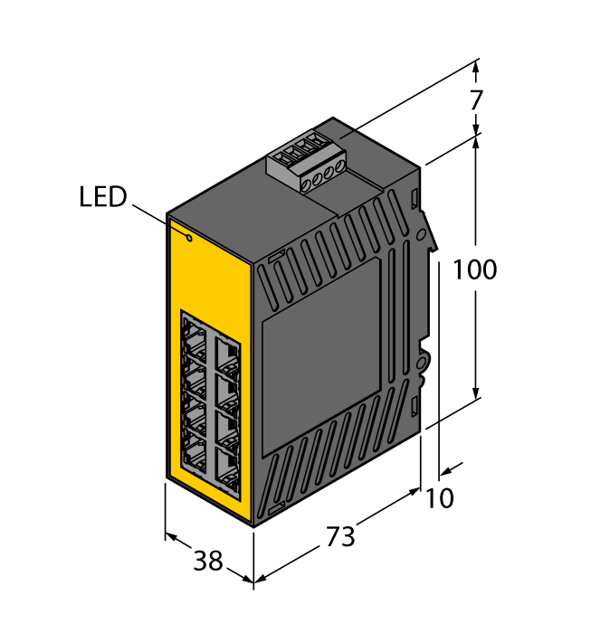 Переключатель Ethernet промышленный неуправляемый TURCK SE20-84XT Выключатели, рубильники