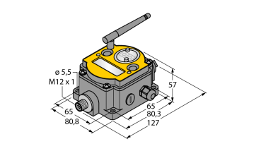 Система радиопередающая - топология "звезда" узел сети (FlexPower) TURCK Banner DX80N2X2S Инверторы напряжения