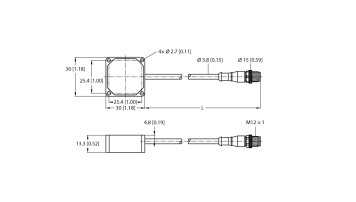 Датчик вибрации и температуры TURCK QM30VT1 Датчики освещенности, фотореле